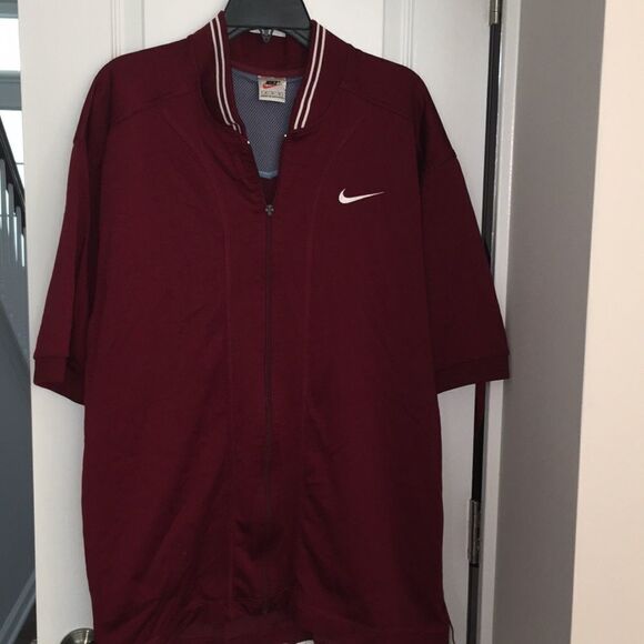 Vintage Nike red basketball warm up shooter jacket - Picture 1 of 4